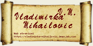 Vladimirka Mihailović vizit kartica